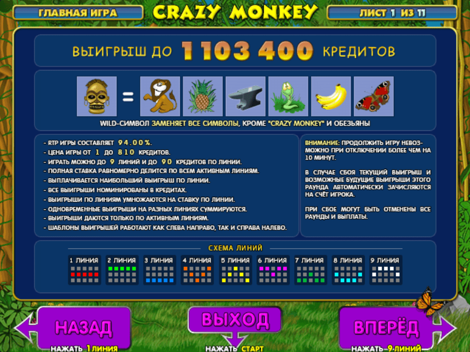 играть онлайн автомат crazy monkey